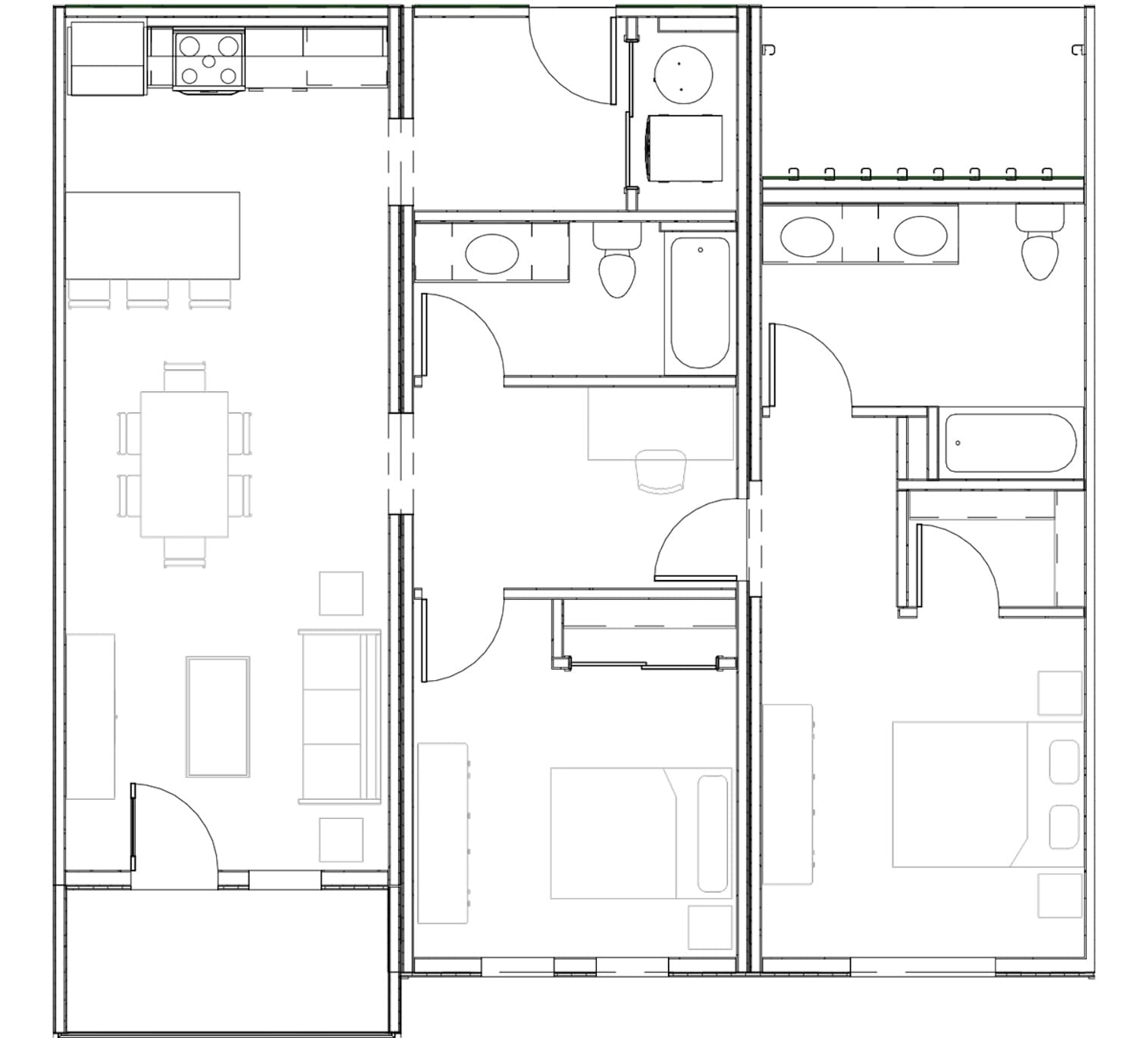 The Midland Apartments Buena Vista - 1-Bedroom floor plan 02oct24